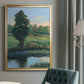 Tree by the Riverbank II - Modern Framed Canvas Print