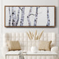 Birch Trees I - Floater Framed Canvas Print