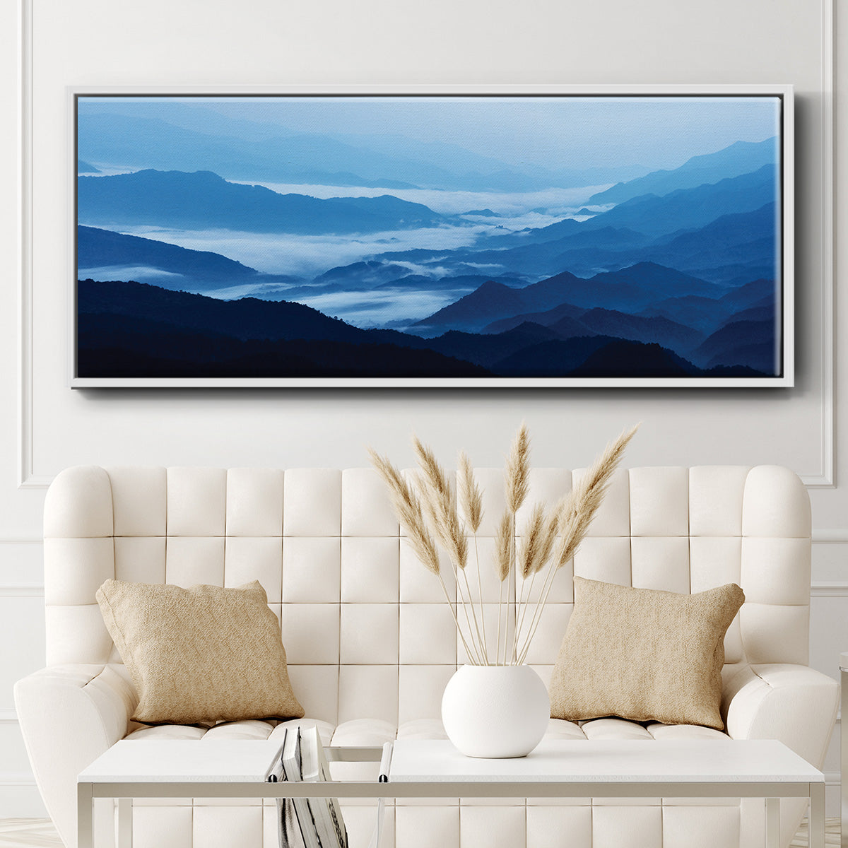 Misty Mountains XIII - Floater Framed Canvas Print
