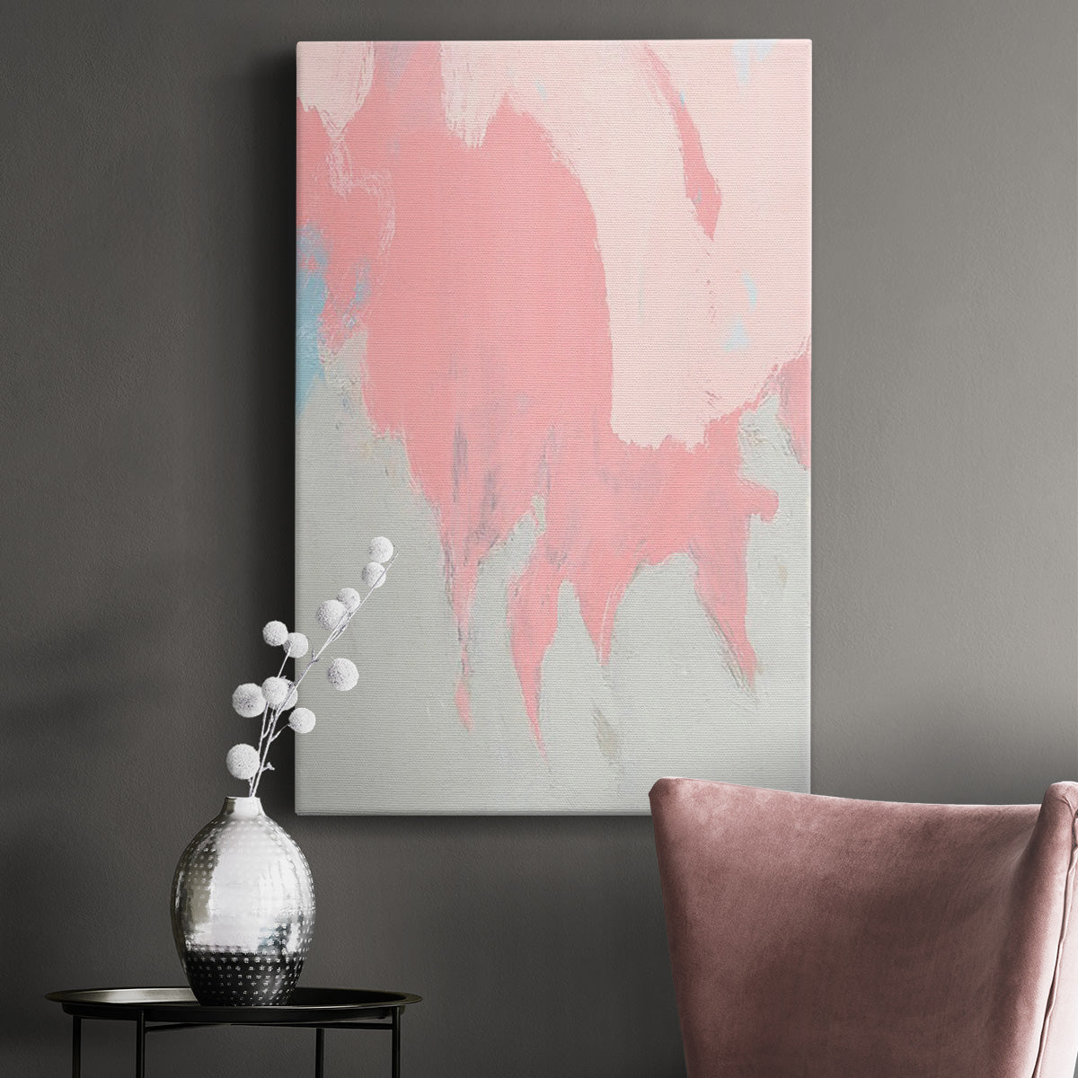 Blushing Abstract II - Canvas Art Print