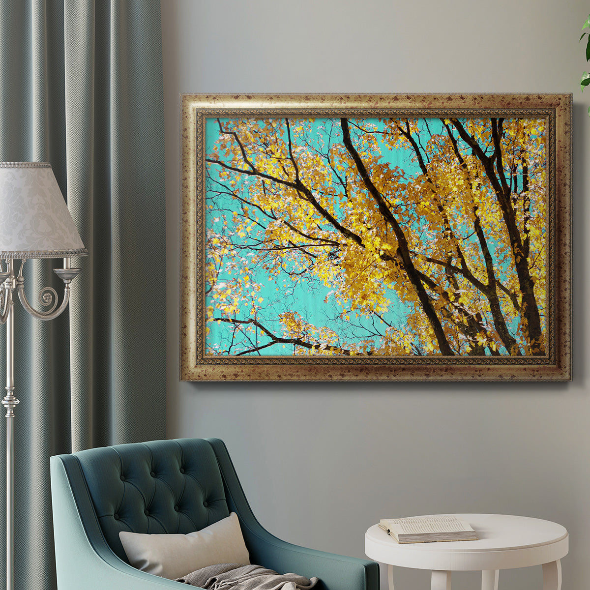 Autumn Tapestry IV Premium Framed Canvas- Ready to Hang