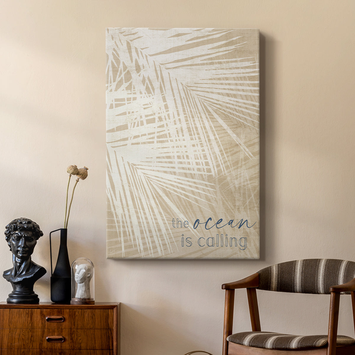 Ocean Calling Palms - Canvas Art Print