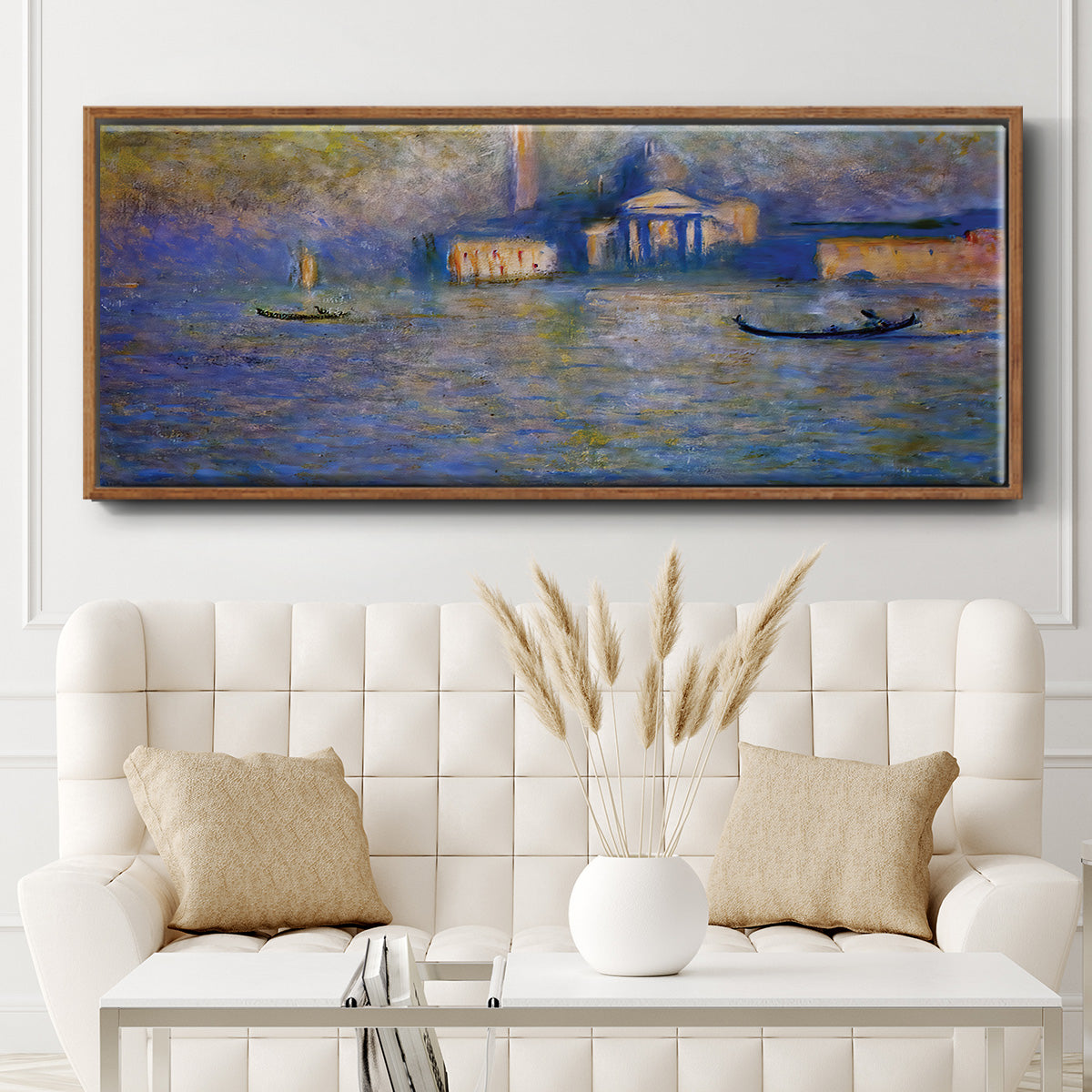 San Giorgio Maggiore, Twilight, 1908 - Floater Framed Canvas Print