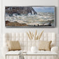 The Manneport, Étretat, Rough Sea, 1883 - Floater Framed Canvas Print