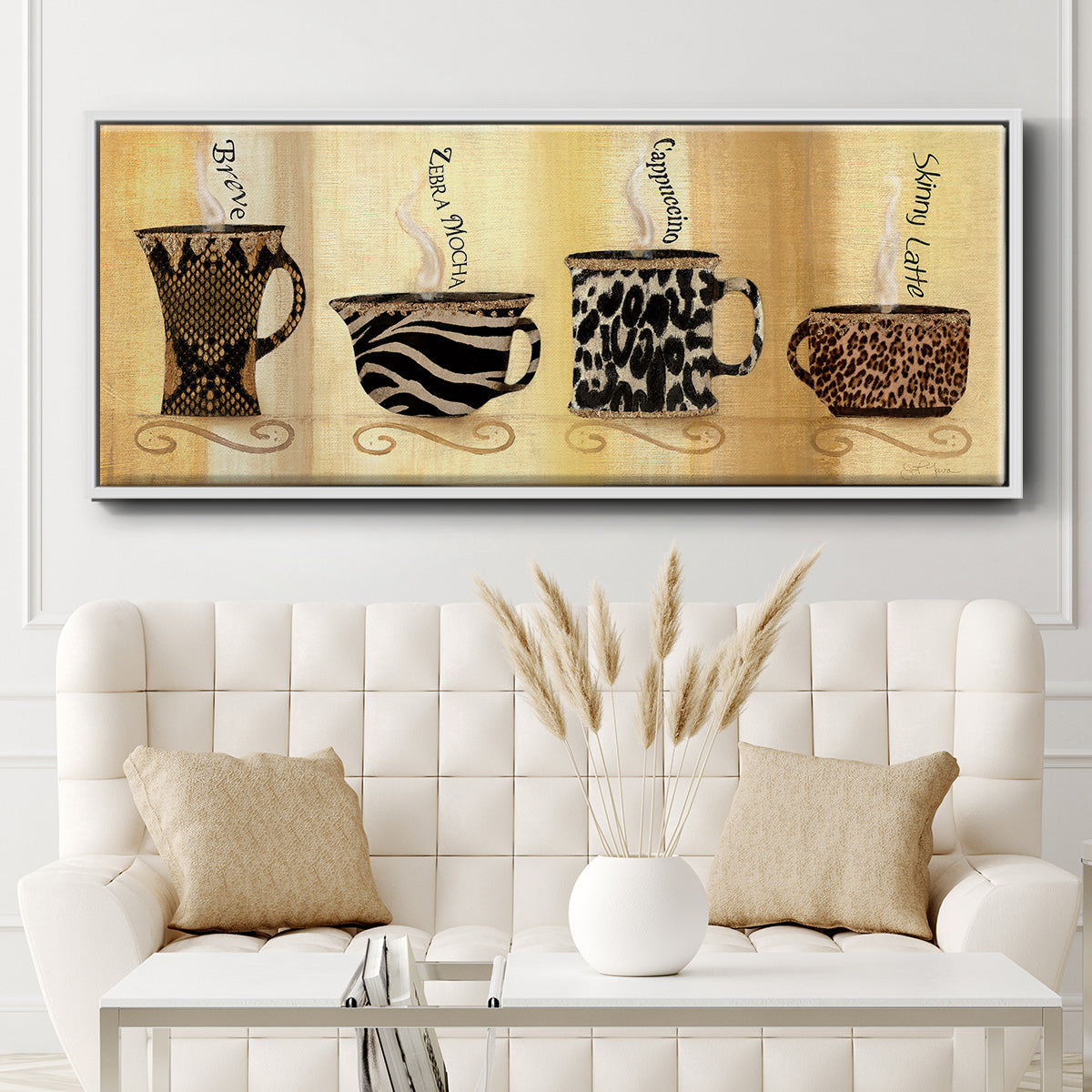Café Exotica II - Floater Framed Canvas Print