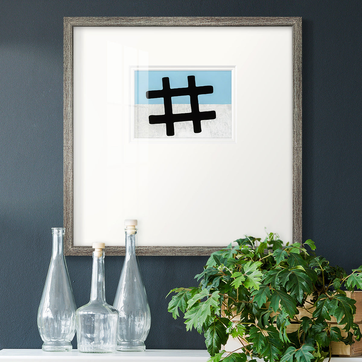 Hashtag - Double Matboard Framed Print