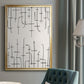 Vertical Arrangement I - Modern Framed Canvas Print