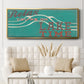Cabin Life Collection H - Floater Framed Canvas Print