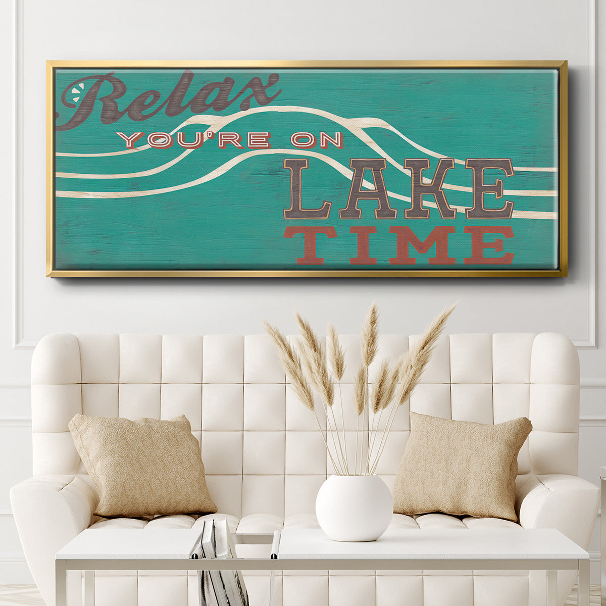Cabin Life Collection H - Floater Framed Canvas Print