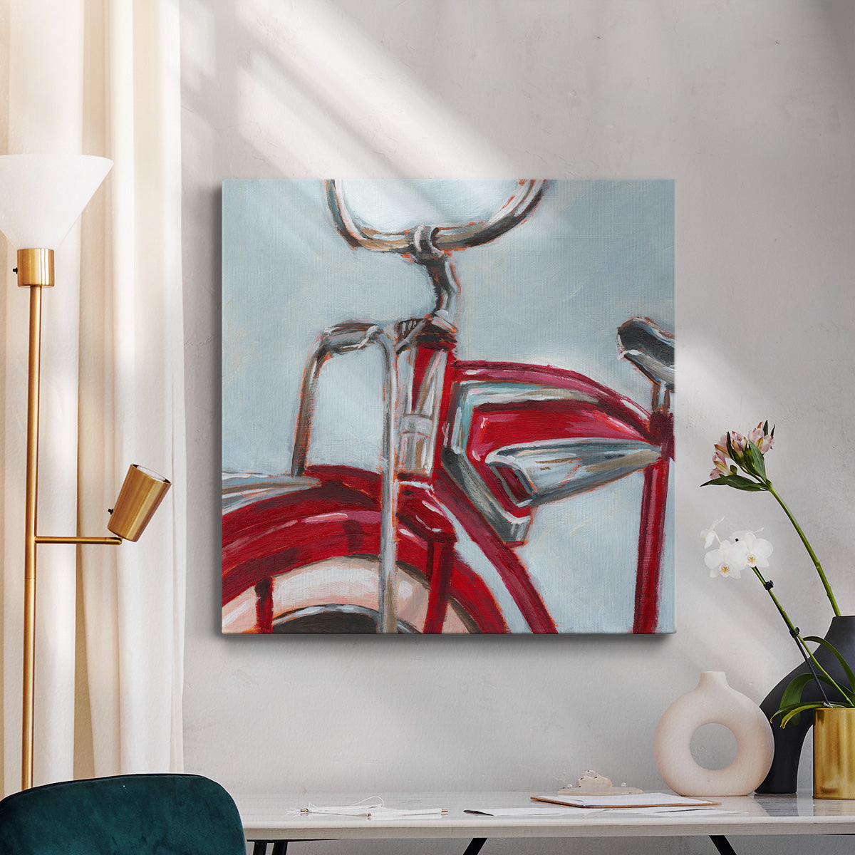 Retro Cycle II-Premium Gallery Wrapped Canvas - Ready to Hang