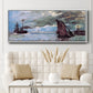 Seascape - Floater Framed Canvas Print