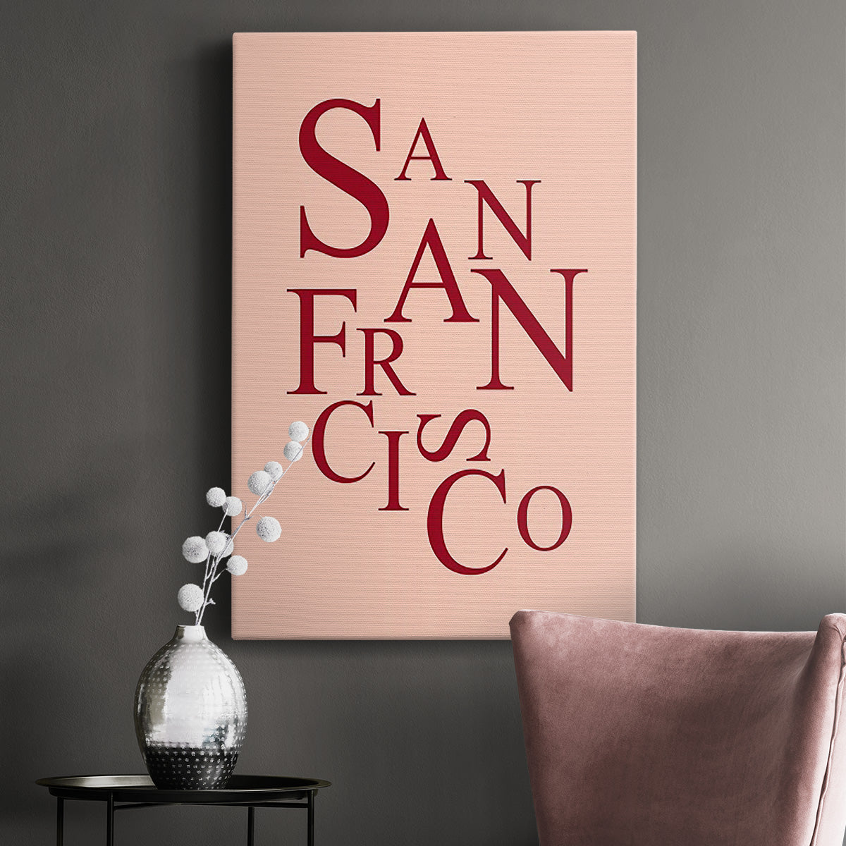 City Center Type II - Canvas Art Print