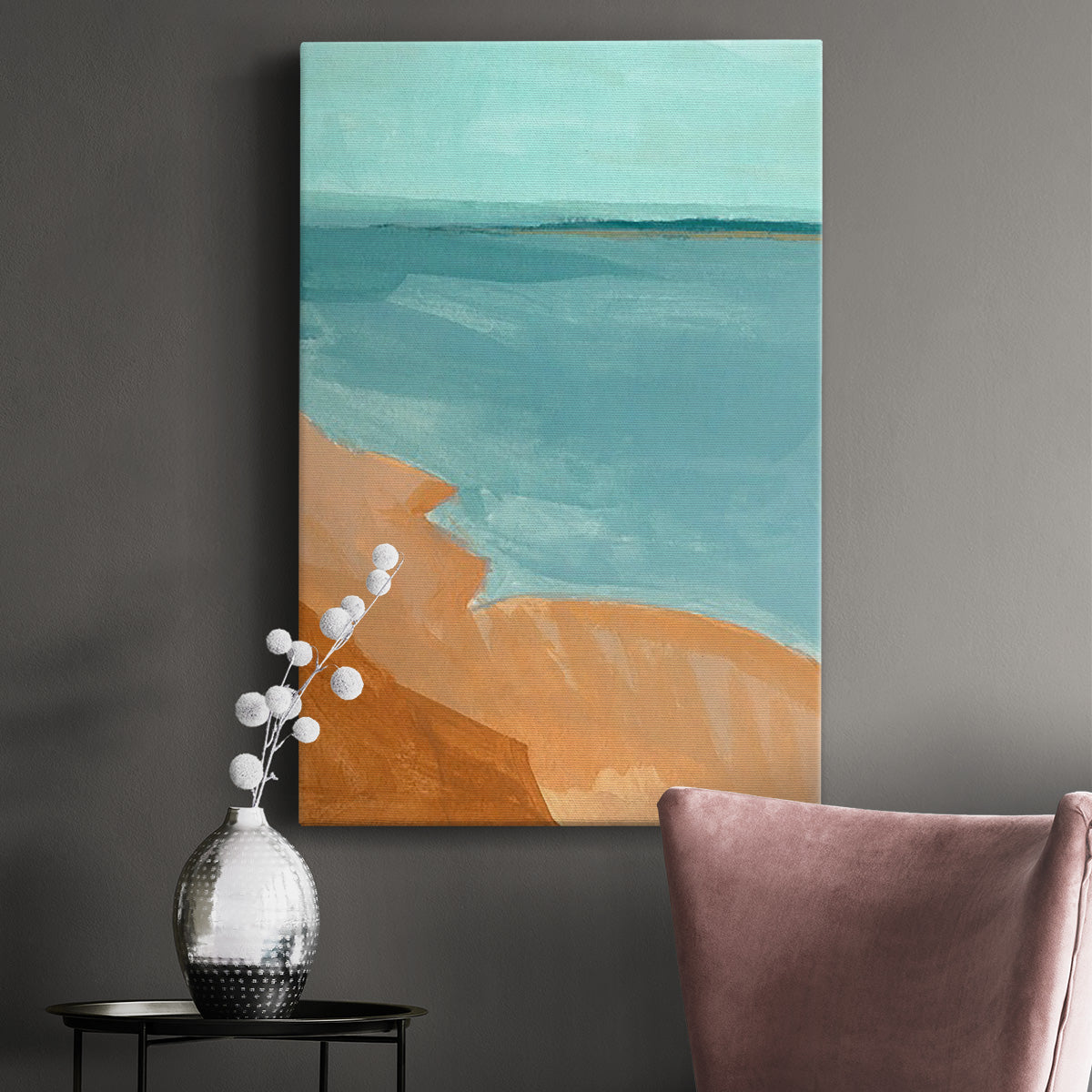 Out on the Sandbar II Premium Gallery Wrapped Canvas - Ready to Hang