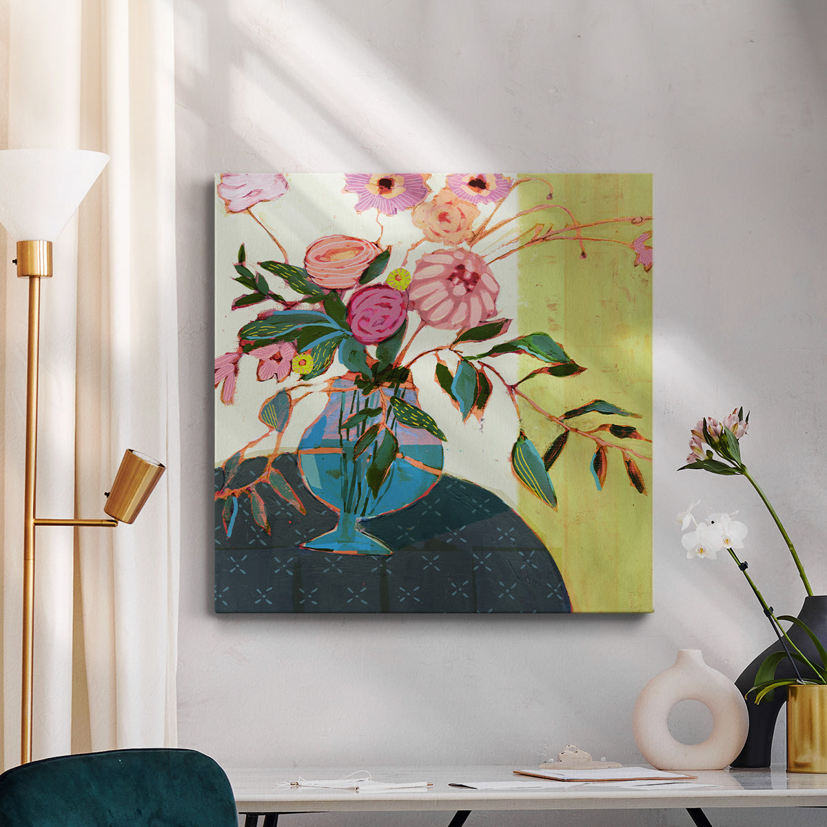 Fanciful Flowers I  - Canvas Art Print