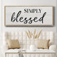 Simply - Floater Framed Canvas Print