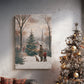 Eve of Soft Linen Evergreen - Canvas Art Print
