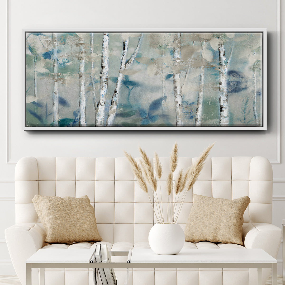 Zen Forest I - Floater Framed Canvas Print