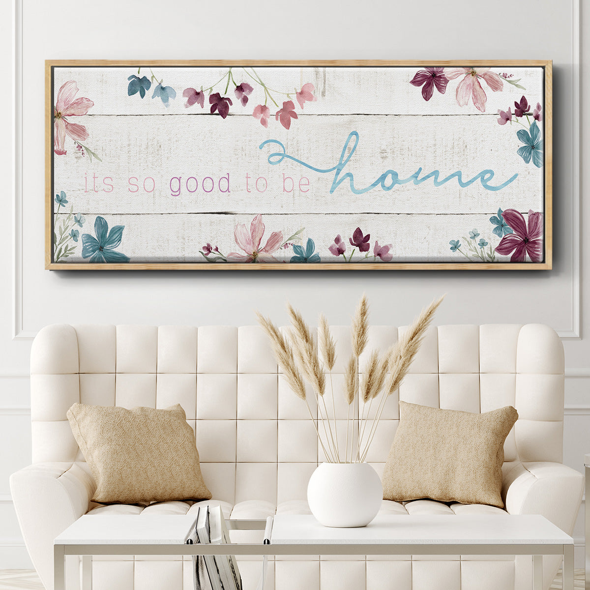 Good To Be Home - Floater Framed Canvas Print
