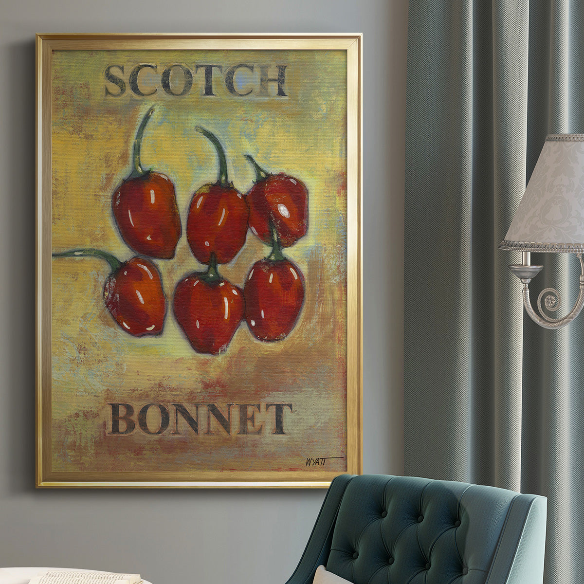 Scotch Bonnet - Modern Framed Canvas Print
