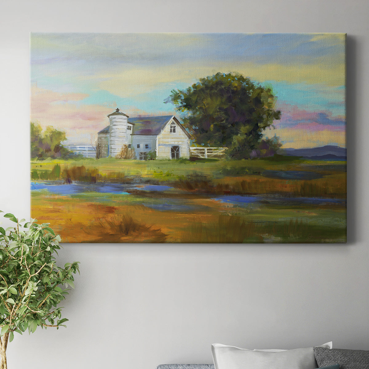 Down By The Barn Premium Gallery Wrapped Canvas - Ready to Hang