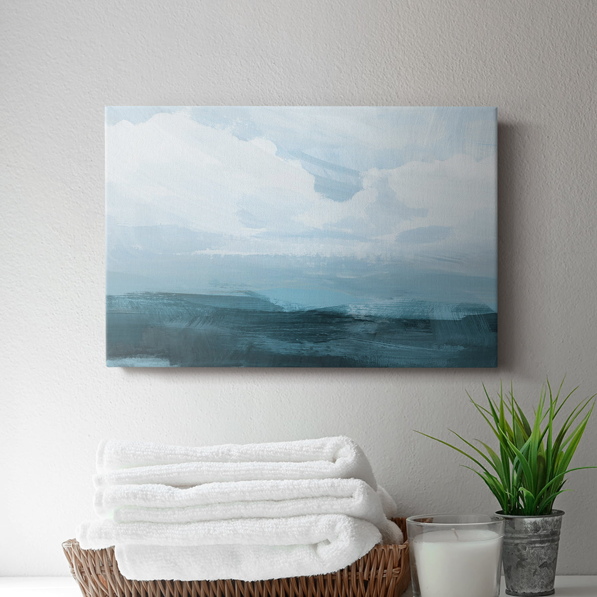 Azure Rising III - Canvas Art Print