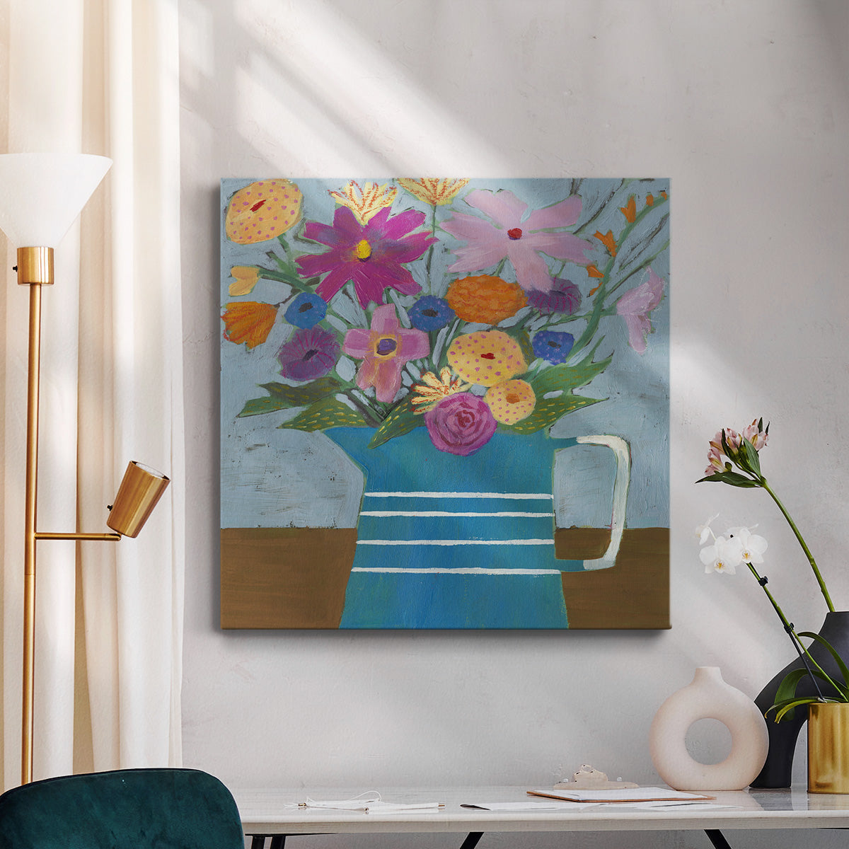 Farmhouse Flora I - Canvas Art Print