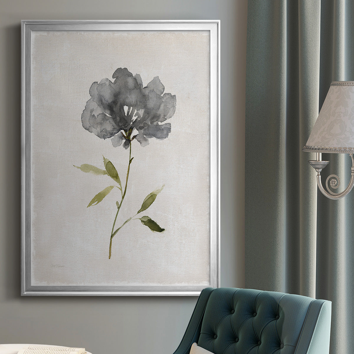 Botanical Beauty I - Modern Framed Canvas Print