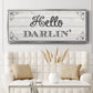 Hello Darlin' - Floater Framed Canvas Print