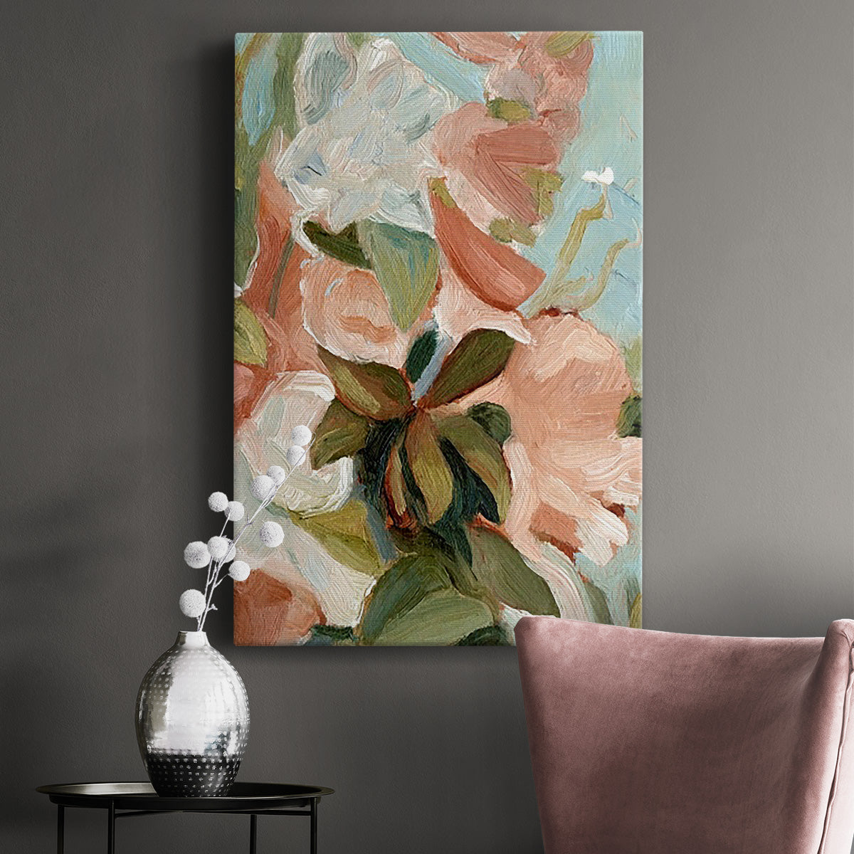 Bouquet Scatter IV - Canvas Art Print