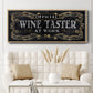 Wine Taster - Floater Framed Canvas Print