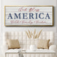 God Bless America - Floater Framed Canvas Print