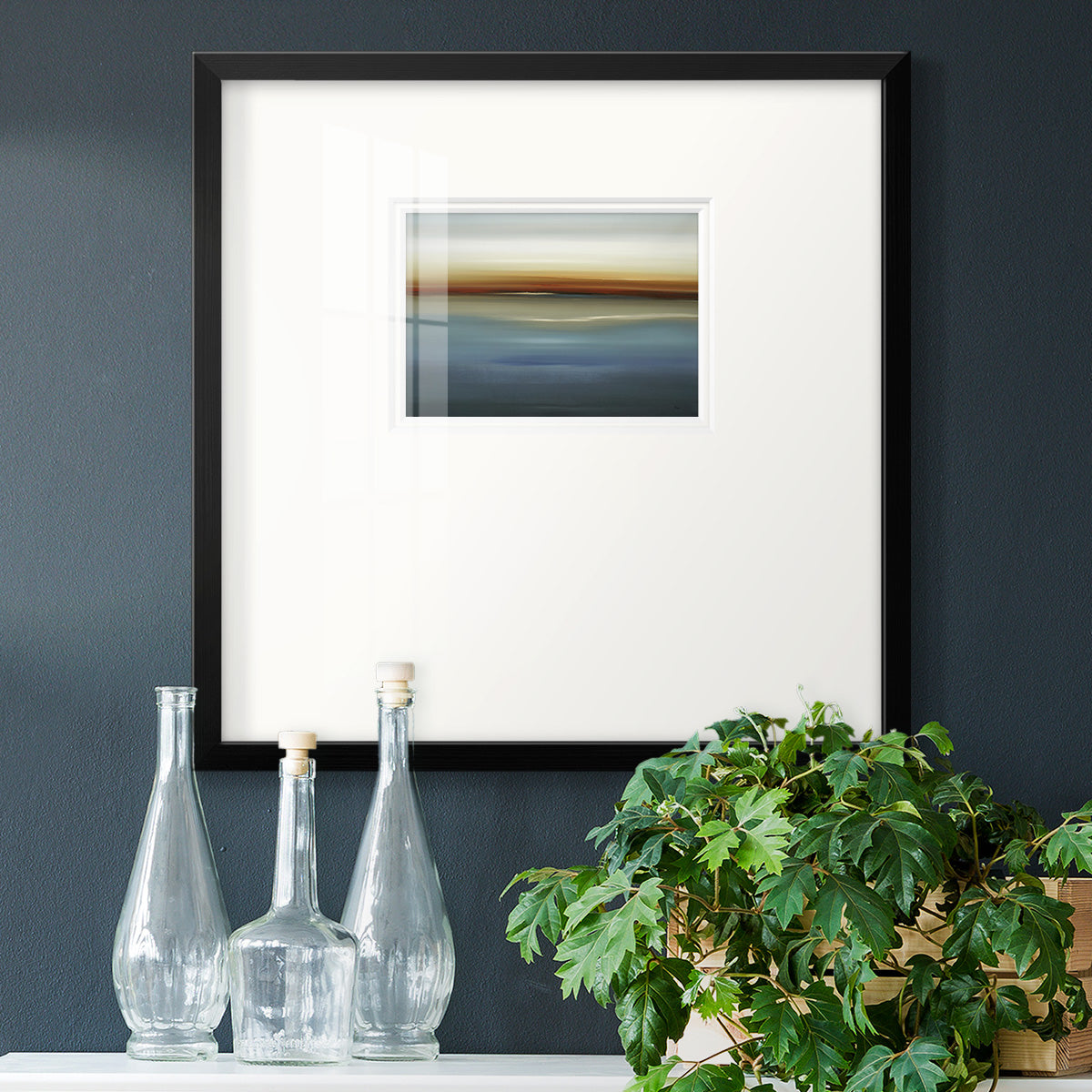 Beside the Blue II Premium Framed Print Double Matboard