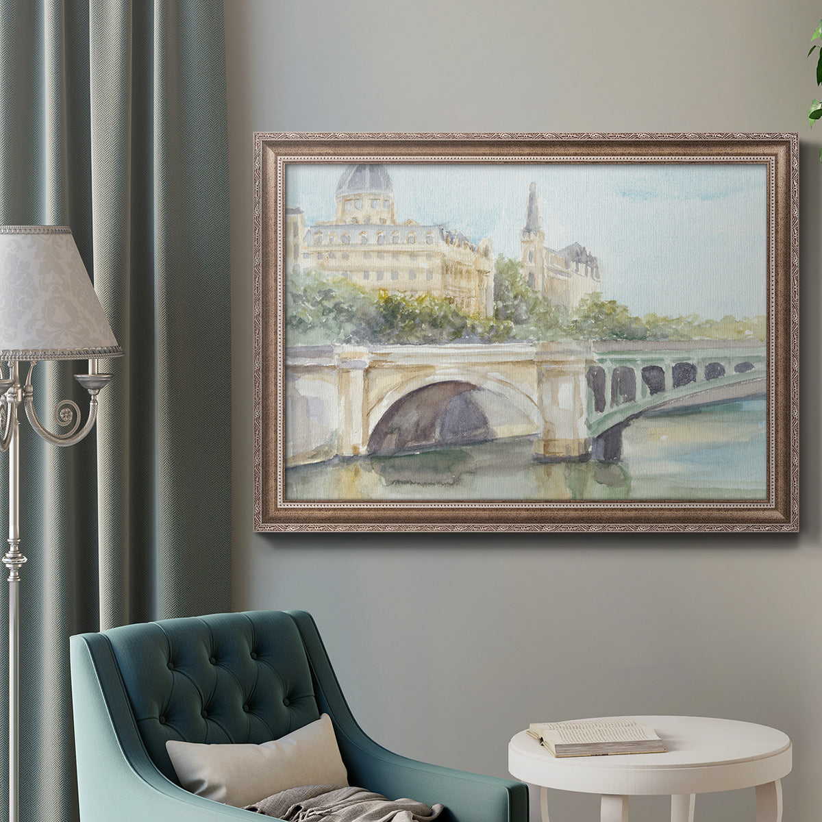 French Bridge Study IV Premium Framed Canvas- Ready to Hang