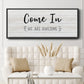 Come In - Floater Framed Canvas Print
