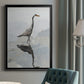 Heron - Modern Framed Canvas Print