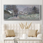 Snow at Argenteuil, 1874 - Floater Framed Canvas Print
