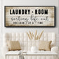 Laundry Room - Floater Framed Canvas Print