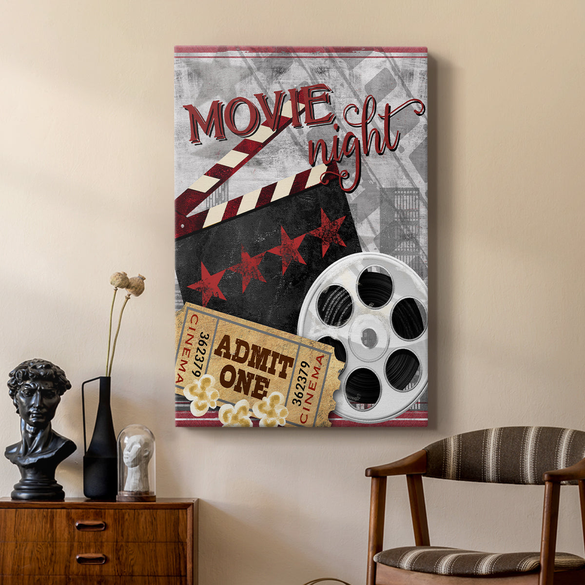 Movie Night II - Canvas Art Print