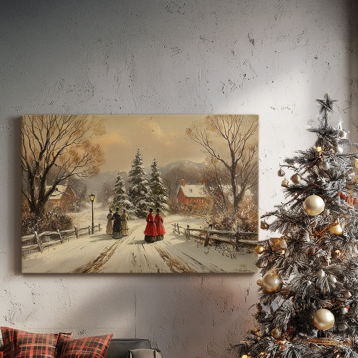 Honeyed Candle at Eve - Canvas Art Print