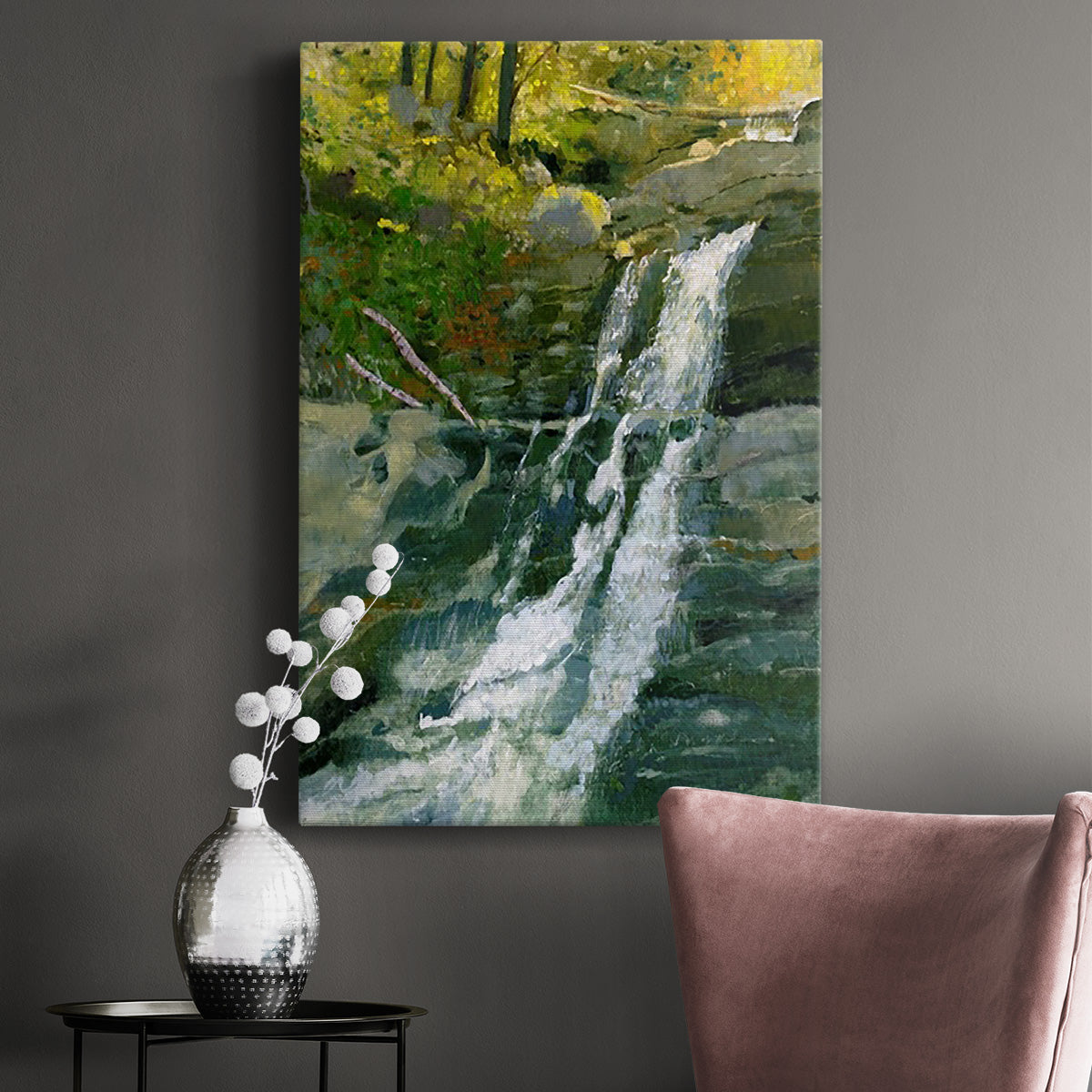 Kent Falls Premium Gallery Wrapped Canvas - Ready to Hang