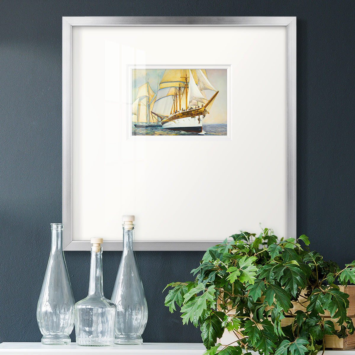 Golden Sailv IV Premium Framed Print Double Matboard