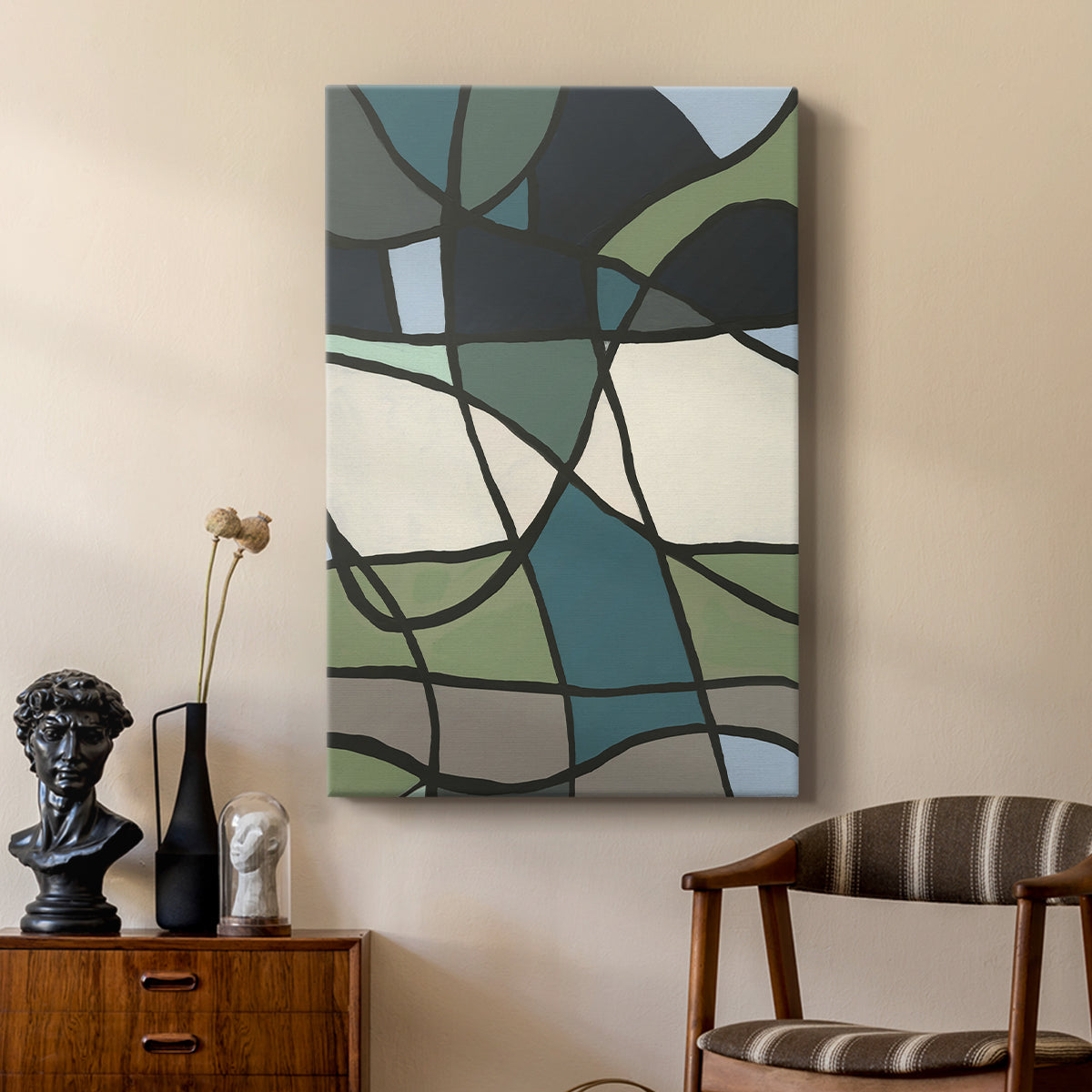 Multicolor Stained Glass I - Canvas Art Print