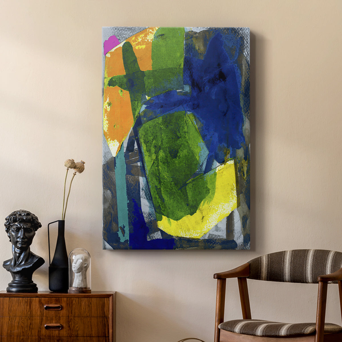 Brights Strokes I - Canvas Art Print