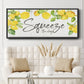 Lemon Squeeze - Floater Framed Canvas Print