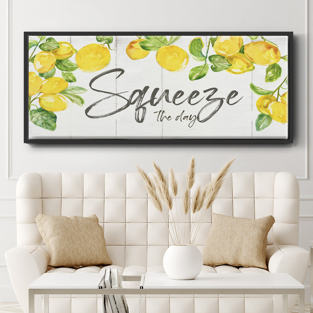 Lemon Squeeze - Floater Framed Canvas Print