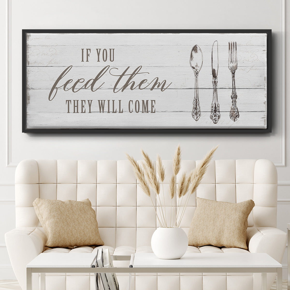 If You Feed Them - Floater Framed Canvas Print