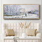 Snow in Argenteuil, 1875 - Floater Framed Canvas Print