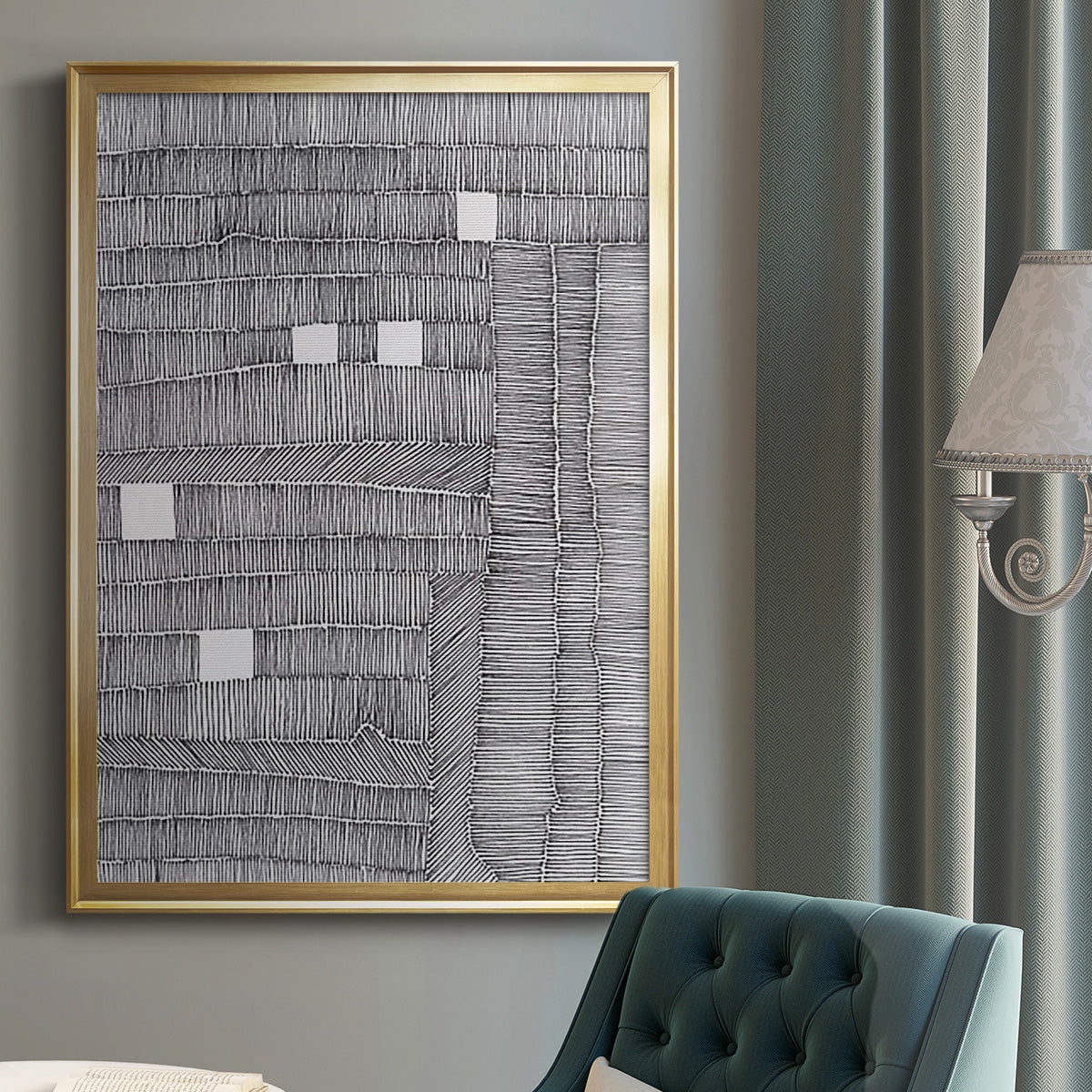 Tedious II - Modern Framed Canvas Print