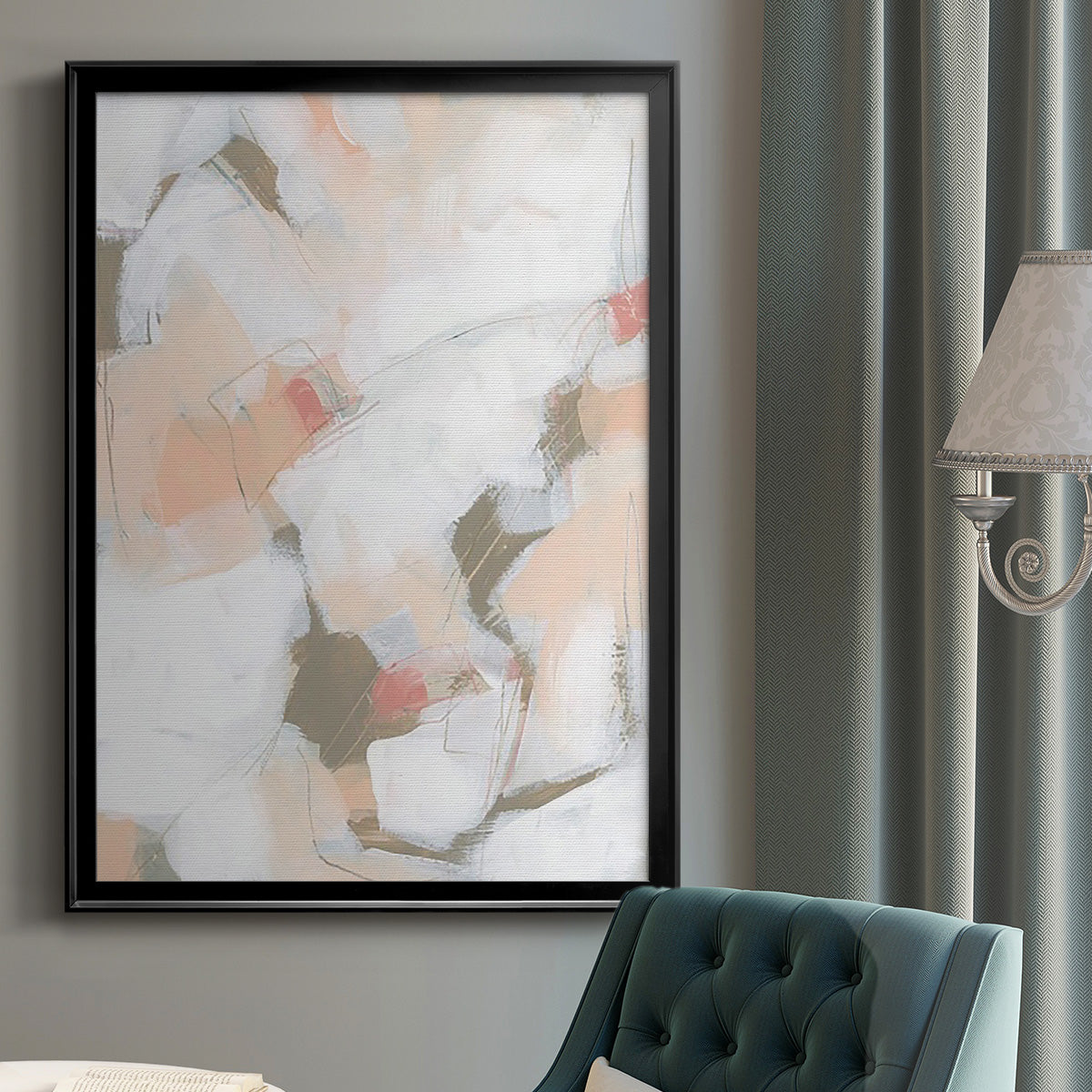 Sand Story II - Modern Framed Canvas Print