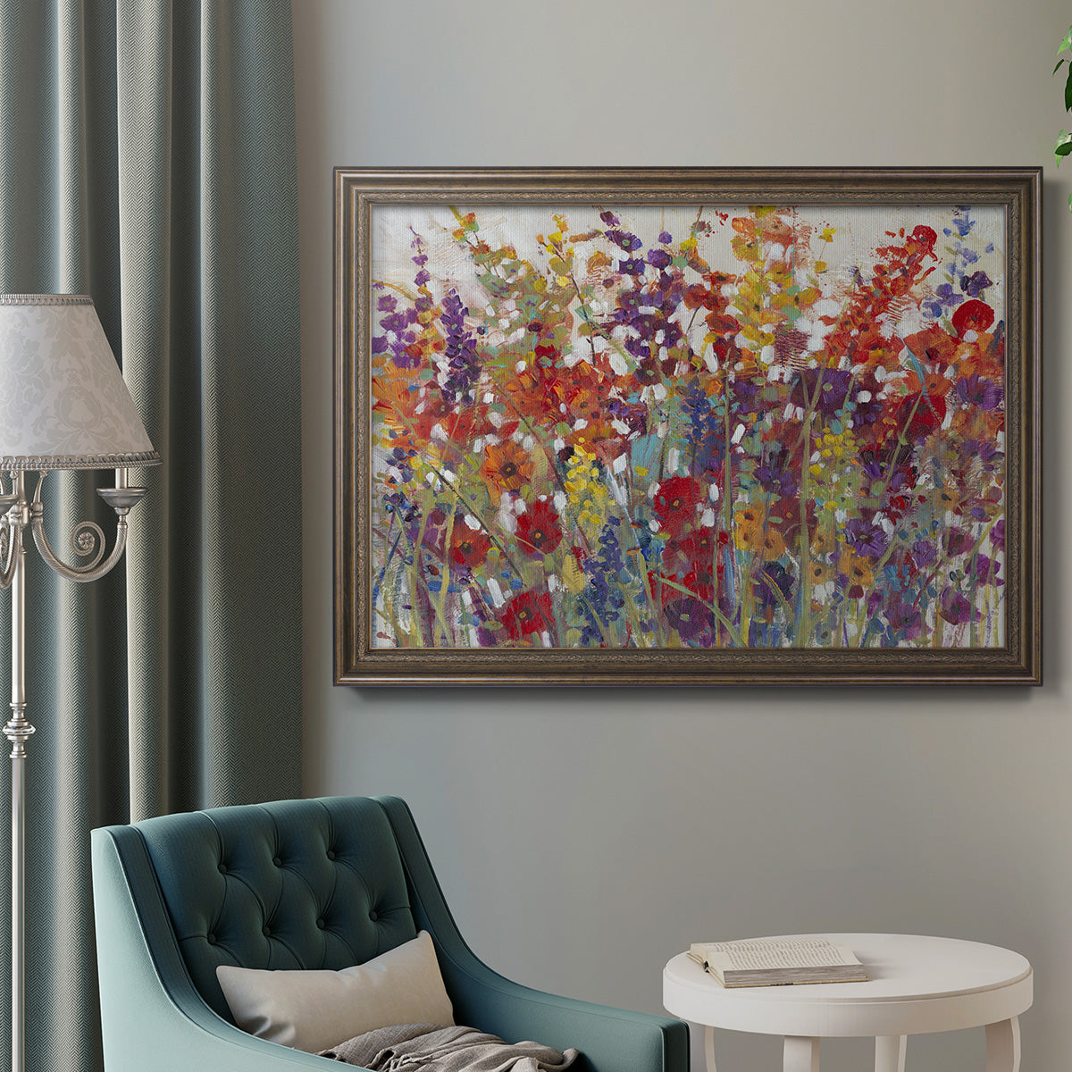 Variety of Flowers II Premium Framed Canvas- Ready to Hang